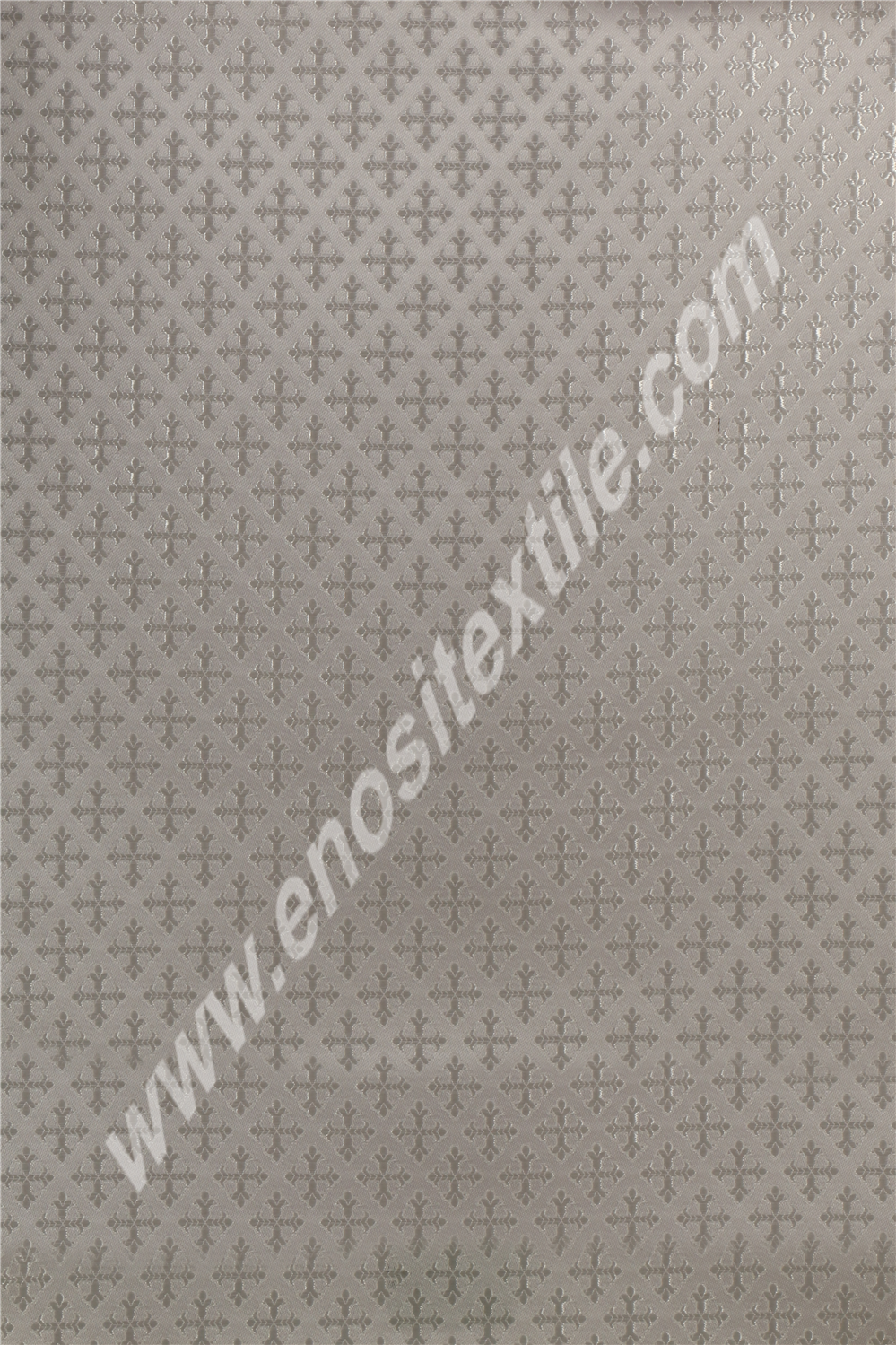 KL-019 White-Silver Brocade Fabrics